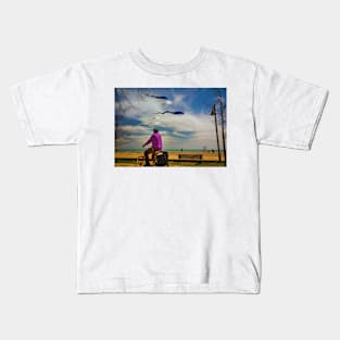 Kites On The Beach Kids T-Shirt